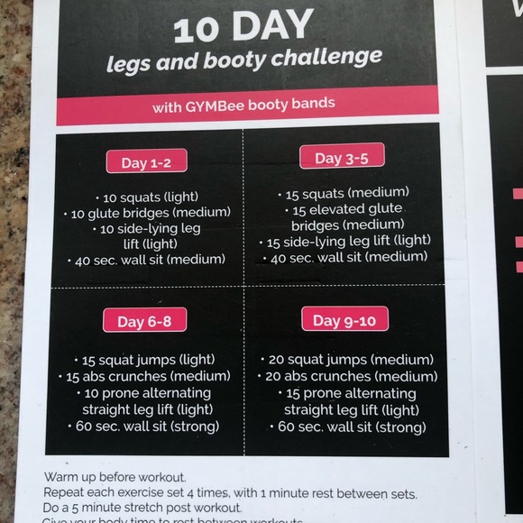 New Gymbee Booty Bands Workout 